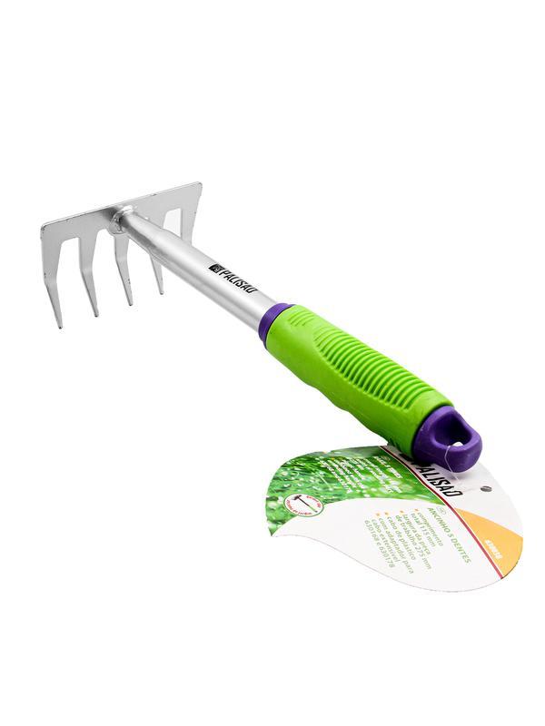 Грабли 5-зубые, 115x280 мм, обрез. рукоятка, может использ. в сборе с ручкой 63016, 63017 Palisad