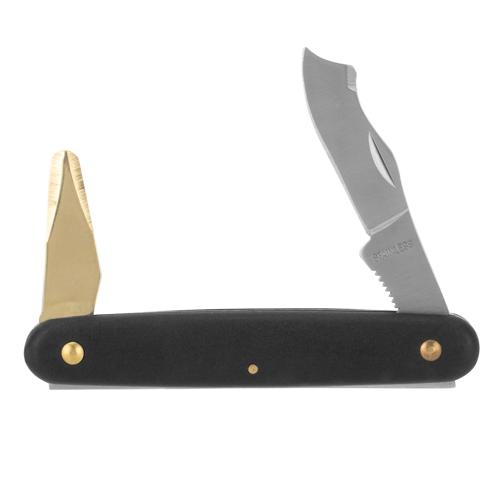 Нож садовый, 165 мм, складной, окулировочный, пластиковая рукоятка Palisad