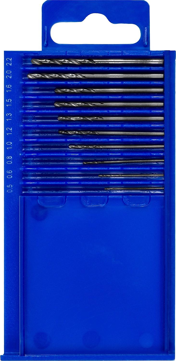 ЗУБР 10 шт, (0.5-2.2 мм), сталь Р6М5, для печатных плат, набор сверл по металлу (4-29625-H10-P)