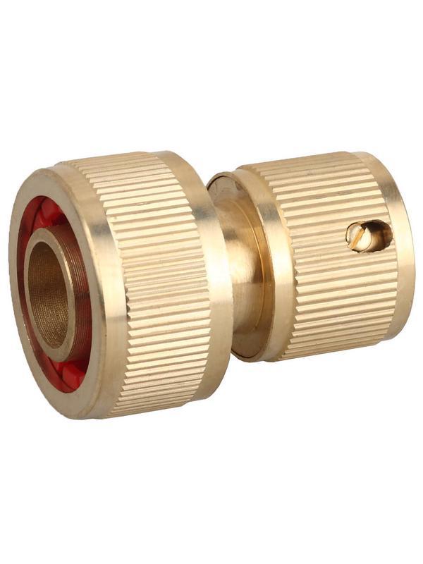 GRINDA 3/4″, с автостопом, из латуни, для шланга, быстросъемный соединитель (8-426130)