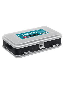 СИБИН 175 х 106 х 46 мм, Пластиковый двухсторонний органайзер (38027)