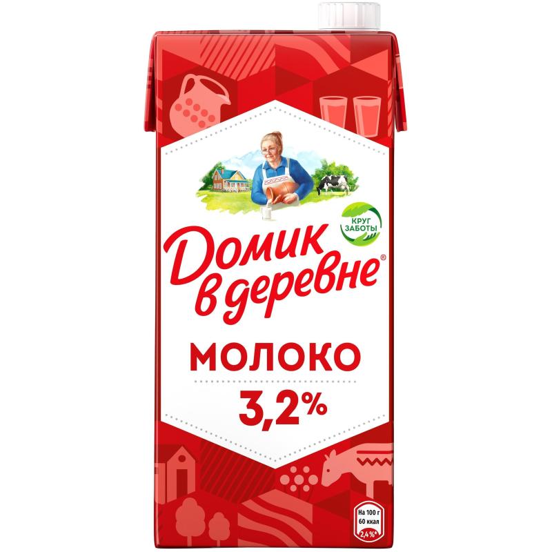 Молоко Домик в Деревне 3,2% 950г