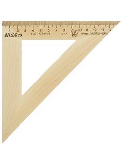 Треугольник деревянный 16см ,угол 45 град усов, Можга С-16