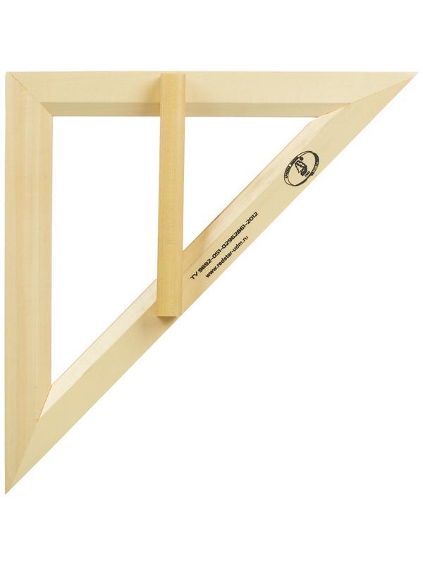 Треугольник для школьной доски деревян ный равнобедр. 35см, Можга с370