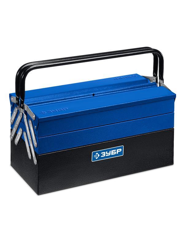 ЗУБР ЯРУС-5/19, 470 х 210 х 225 мм, (19″), Металлический раздвижной ящик для инструментов, Профессионал (38355-19)