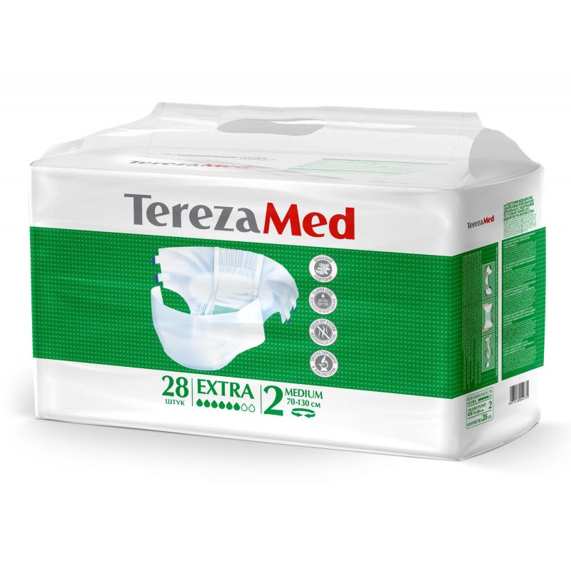 Подгузники TEREZA MED extra medium (№2) 28 шт/уп (90257)