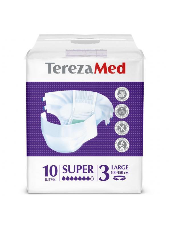 Подгузники TEREZA MED super large (№3) 10 шт/уп (90071)