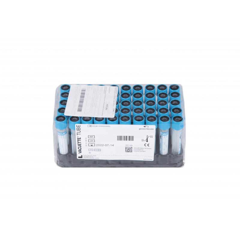 Вакуумные пробирки с Na цитратом 3,8% 9 мл VACUETTE 455382 50шт/уп