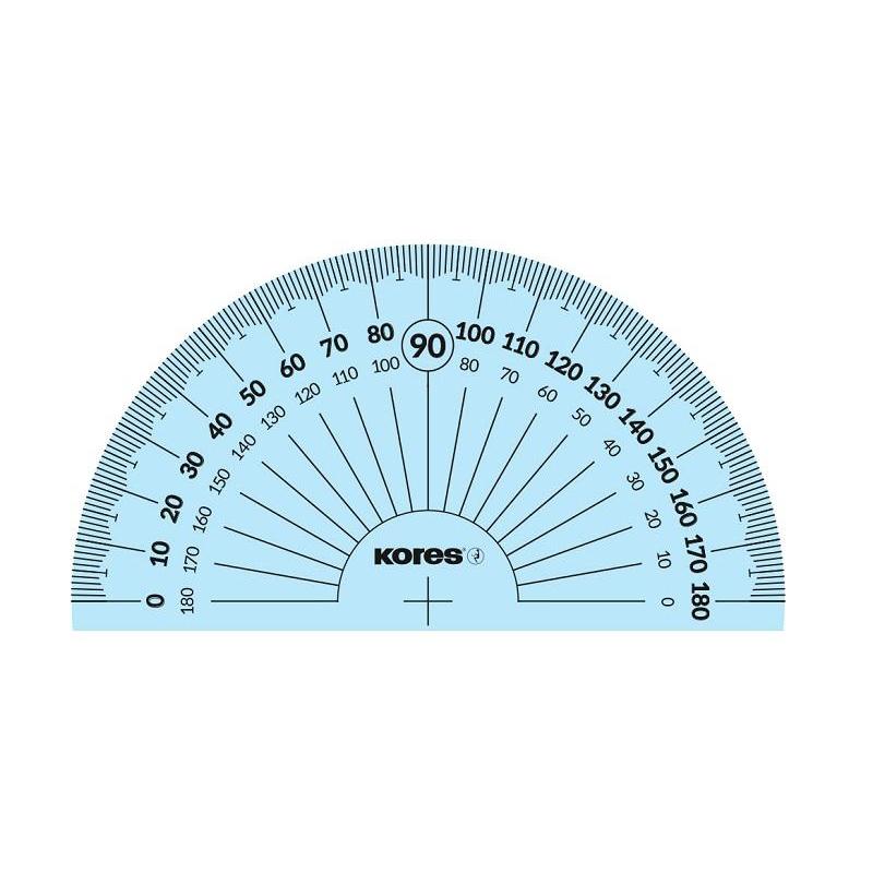 Набор черт. принад. Kores: лин.15см, два треуг 60и45 град-12см, трансп 10см