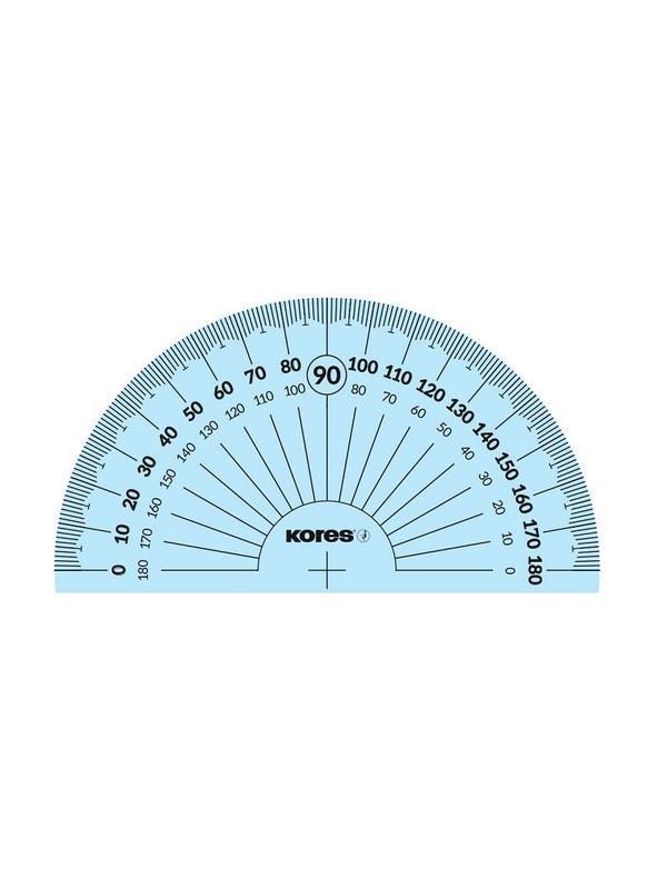 Набор черт. принад. Kores: лин.15см, два треуг 60и45 град-12см, трансп 10см