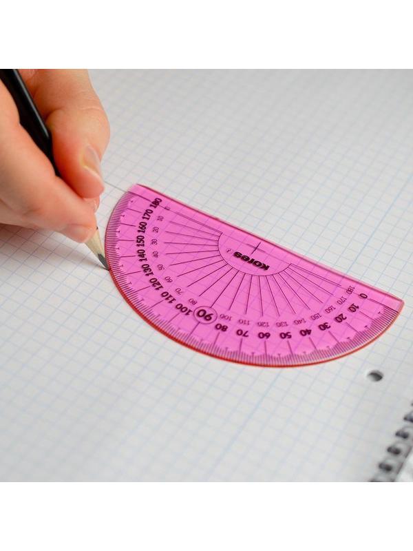 Набор черт. принад. Kores: лин.15см, два треуг 60и45 град-12см, трансп 10см