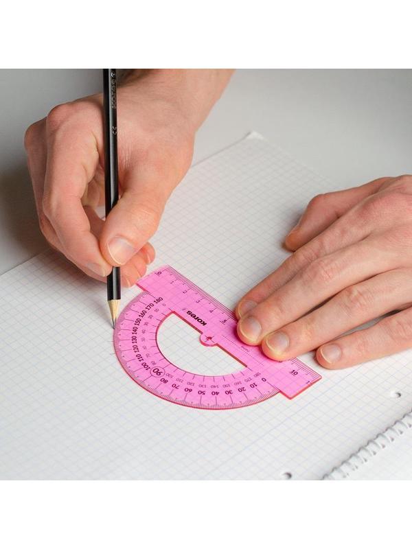 Набор черт. принад. Kores: лин.30см, два треуг 60и45 град-21см, трансп 12см