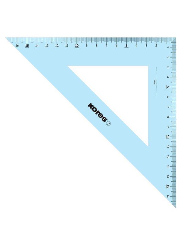 Набор черт. принад. Kores: лин.30см, два треуг 60и45 град-21см, трансп 12см