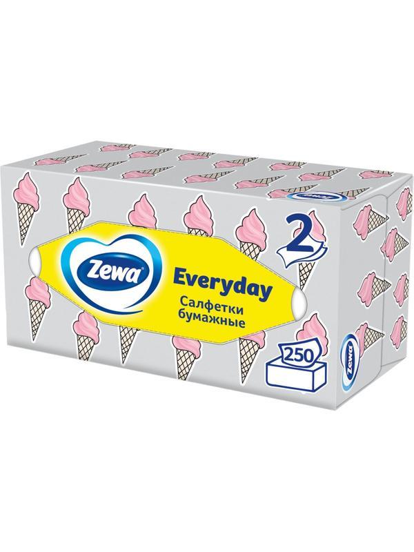 Салфетки косметические ZEWA Everyday 2-сл 250шт/уп 8679