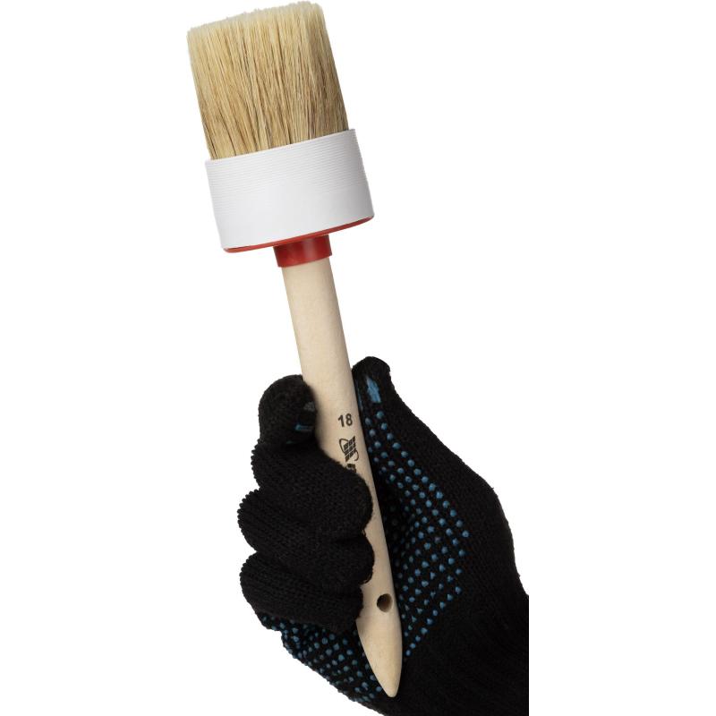 Кисть круглая №18/60 мм натуральная щетина, деревянная ручка MTX 82088