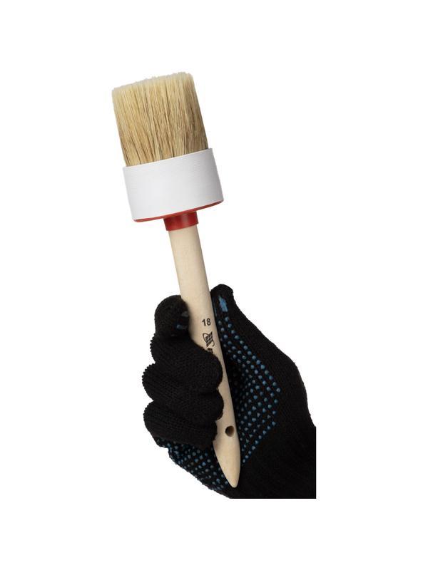 Кисть круглая №18/60 мм натуральная щетина, деревянная ручка MTX 82088