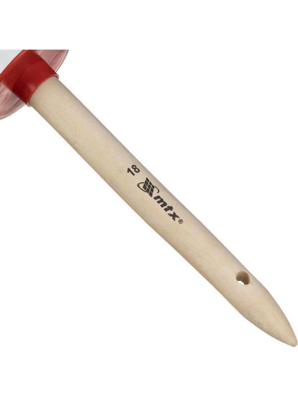 Кисть круглая №18/60 мм натуральная щетина, деревянная ручка MTX 82088