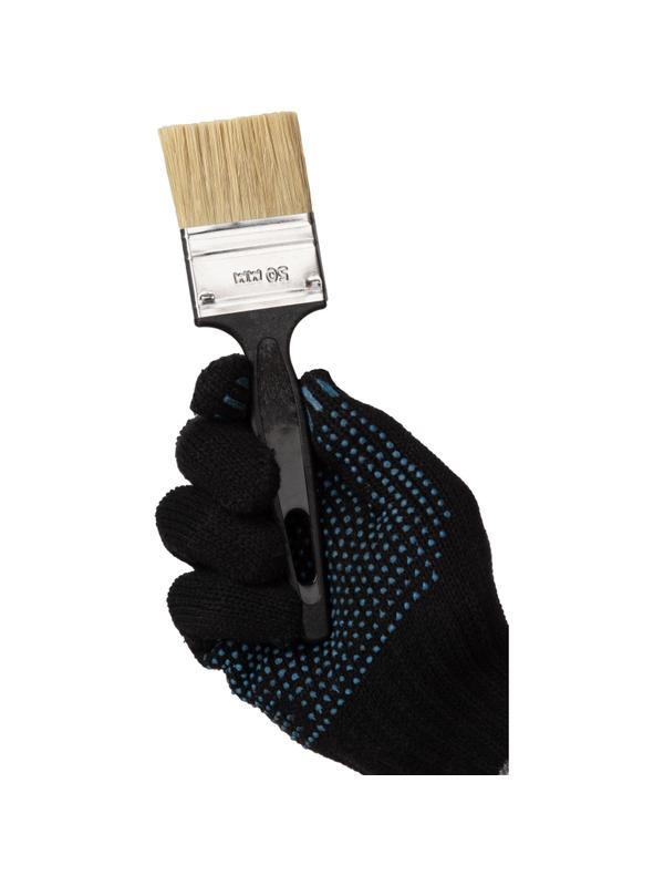 Кисть флейцевая Стандарт, 50x6, нат. щетина,пластик.ручка//Сибртех(82504)