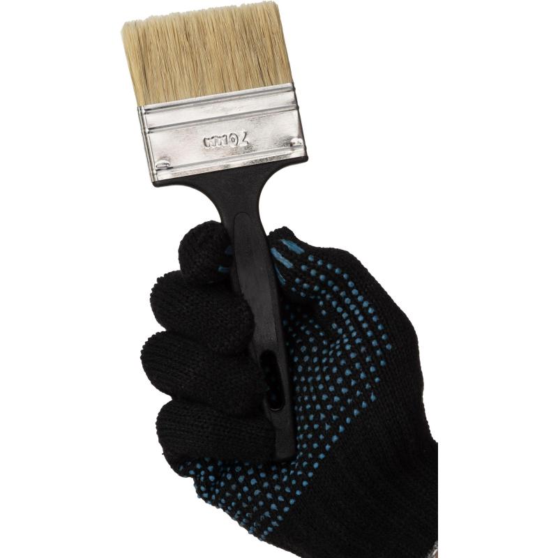 Кисть флейцевая Стандарт, 70x6, натур.щетина, пласт.ручка//Сибртех(82506)