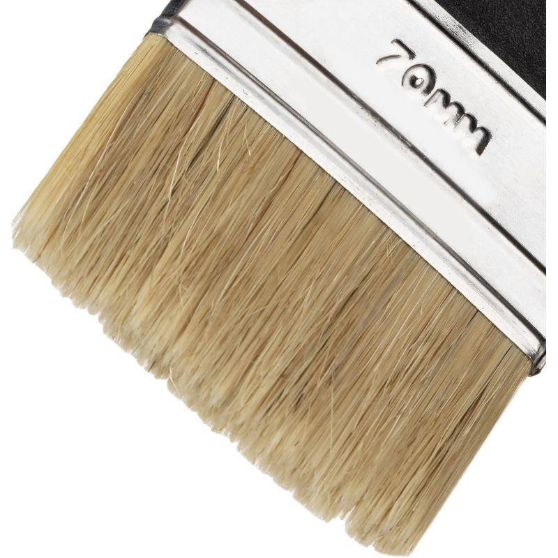 Кисть флейцевая Стандарт, 70x6, натур.щетина, пласт.ручка//Сибртех(82506)