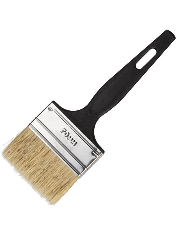 Кисть флейцевая Стандарт, 70x6, натур.щетина, пласт.ручка//Сибртех(82506)