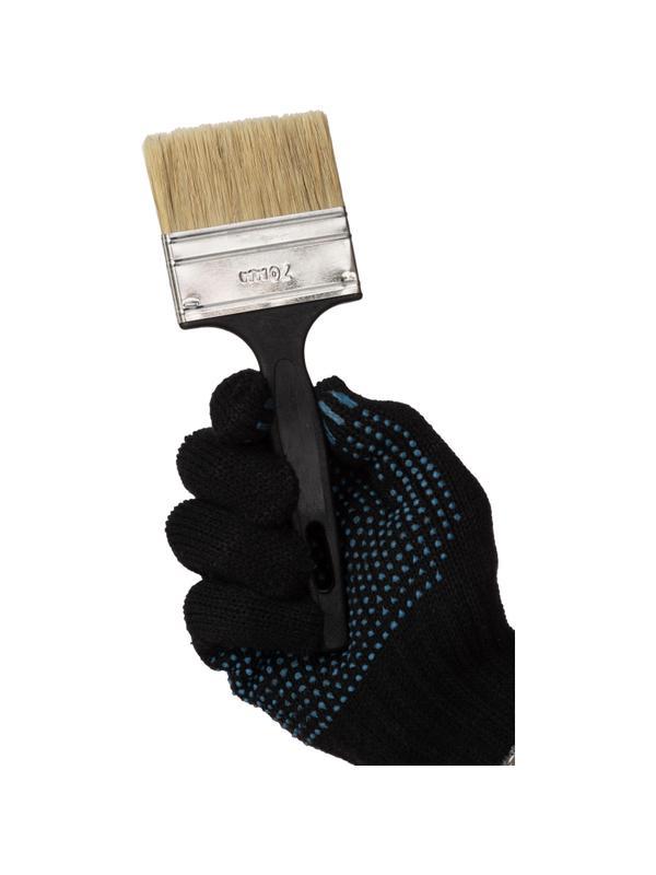 Кисть флейцевая Стандарт, 70x6, натур.щетина, пласт.ручка//Сибртех(82506)