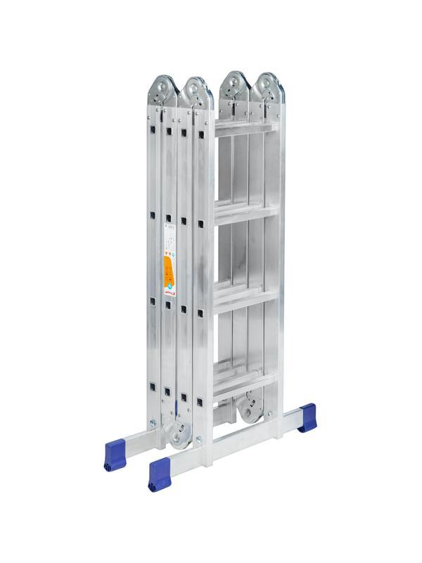 Лестница шарнирная алюминиевая 4х4 ступени Комус      