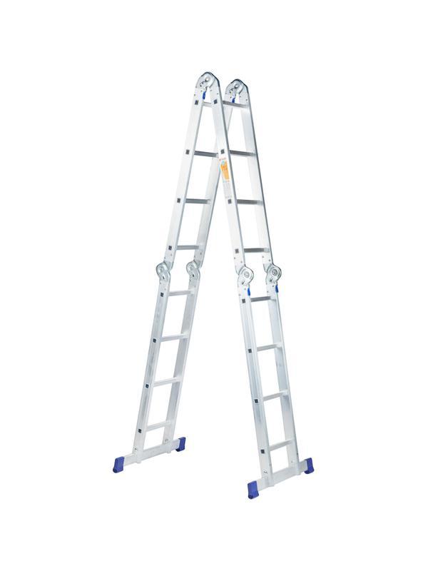 Лестница шарнирная алюминиевая 4х4 ступени Комус      