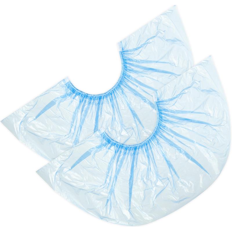 Бахилы мед. о/раз  полиэтиленовые нестер.'XL' 52х14,11мкм,голуб.1000пар/уп