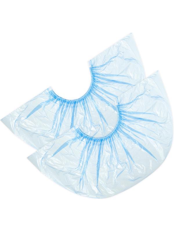 Бахилы мед. о/раз  полиэтиленовые нестер.'XL' 52х14,11мкм,голуб.1000пар/уп