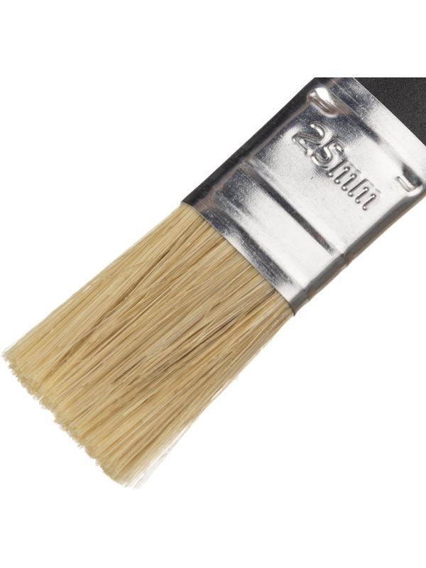 Кисть флейцевая Стандарт,25x6,натур.щетина,пластик. ручка//Сибртех(82502)