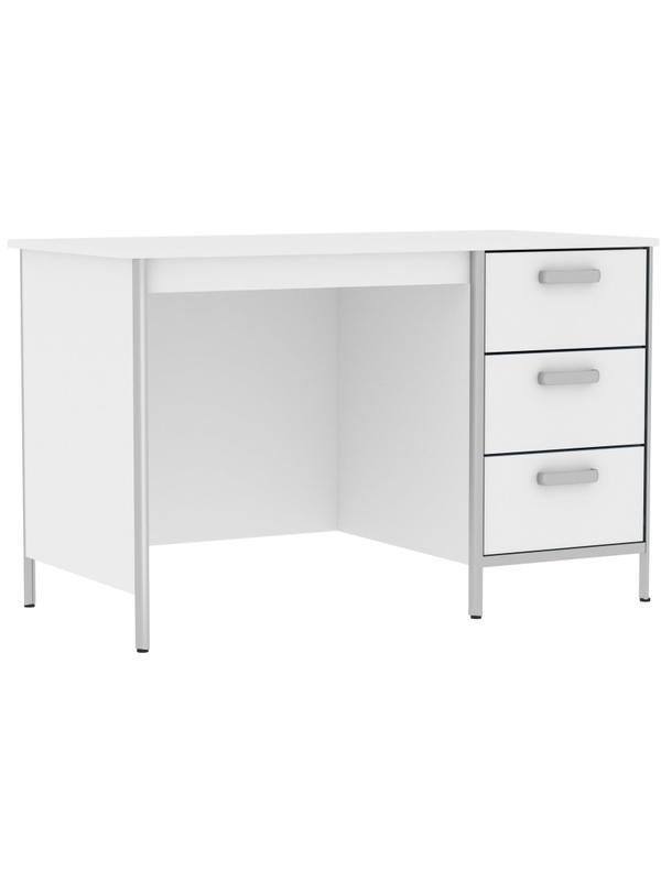 Стол MEG_медиц. д/врача тумба с 3ящ, карк.алюм ЛДСП СМВ (код МДА-301.14.02)