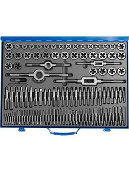 Набор метчиков и плашек ЗУБР 110 предметов, сталь Р6М5 (28110-H110)