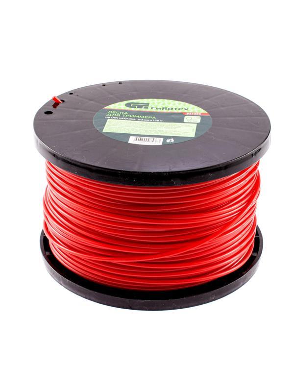 Леска для триммера круглая, на DIN катушке, 3,0 мм х 120 м Сибртех 961355