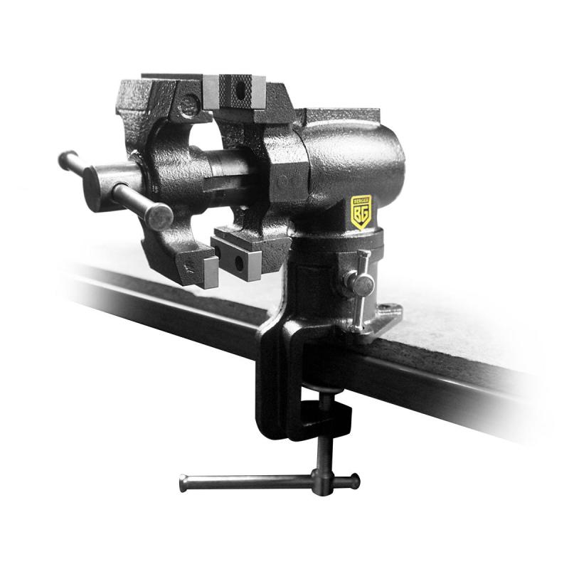 Тиски чугунные многофункциональные со струбциной 63мм BERGER BG1341