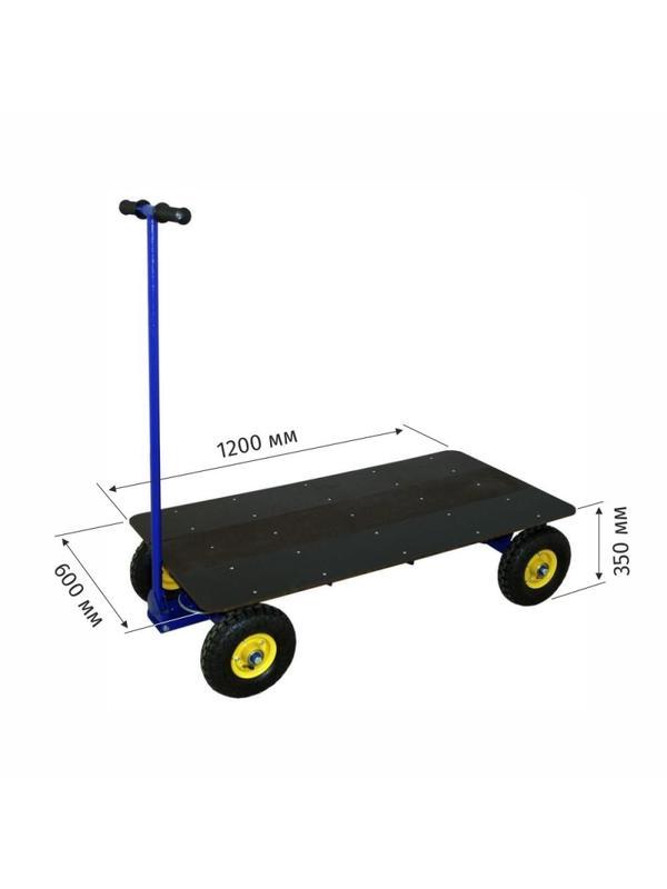 Тележка ТПО 0 600х1200 пневмоколеса