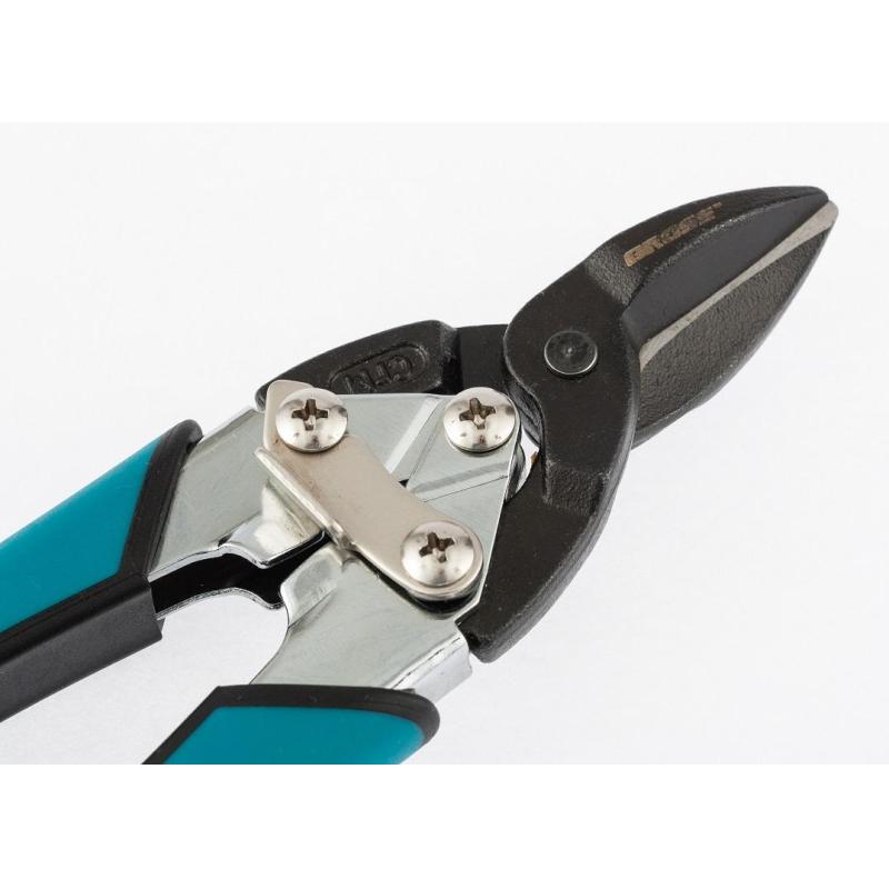 Ножницы по металлу GROSS PIRANHA 190мм,прямой рез,СrM,двух рукоятки (78357)