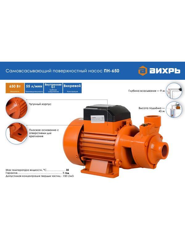 Насос Поверхностный Вихрь (ПН-650)