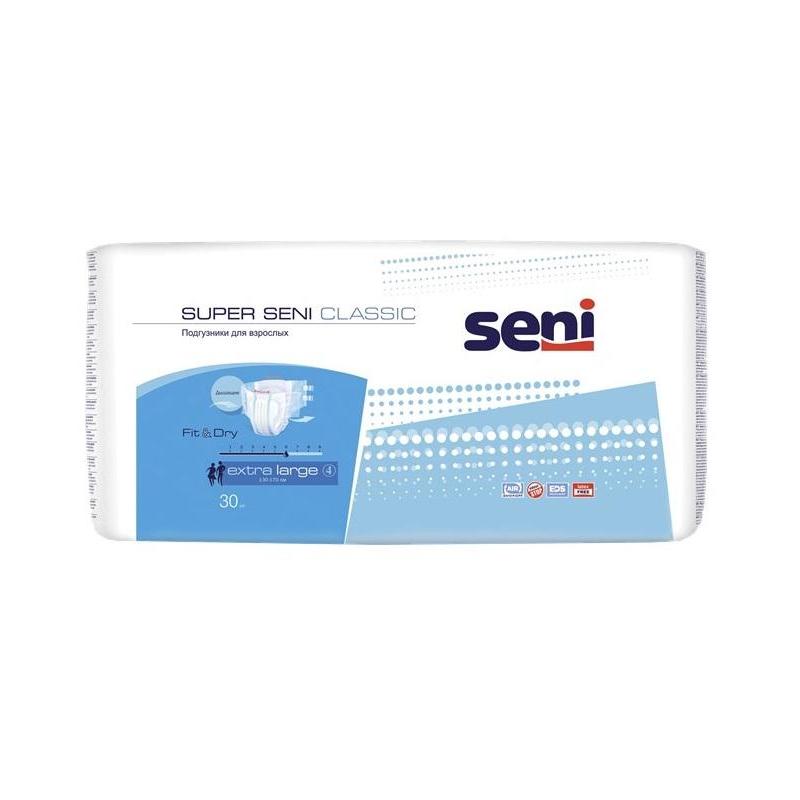 Подгузники для врослых, Extra Large(XL), Super Seni Classic 30шт/уп