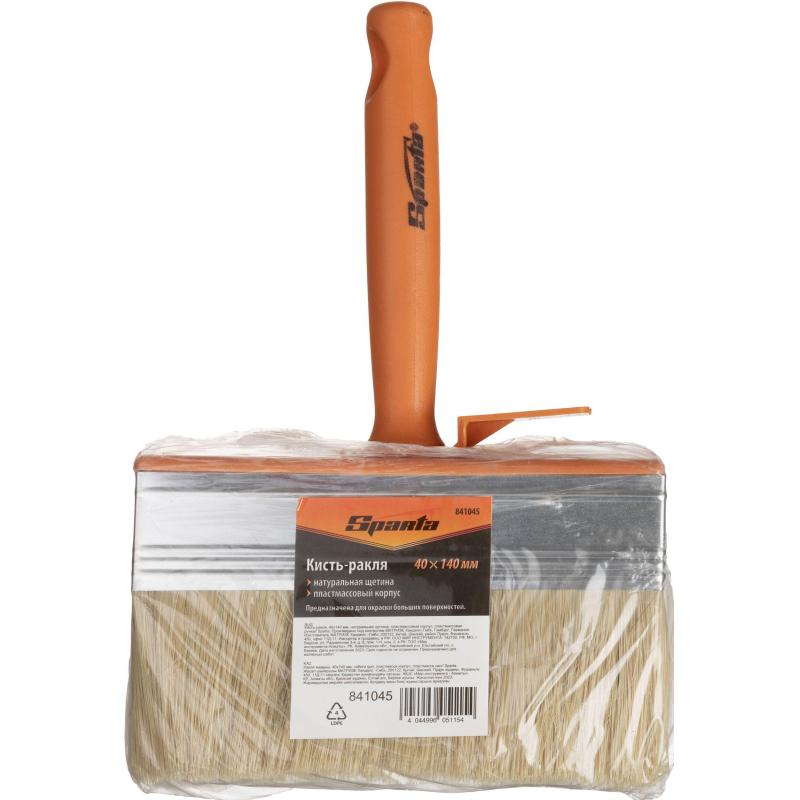 Кисть ракля, 40х140 мм,натур.щетина, пласт.ручка//Sparta(841045)