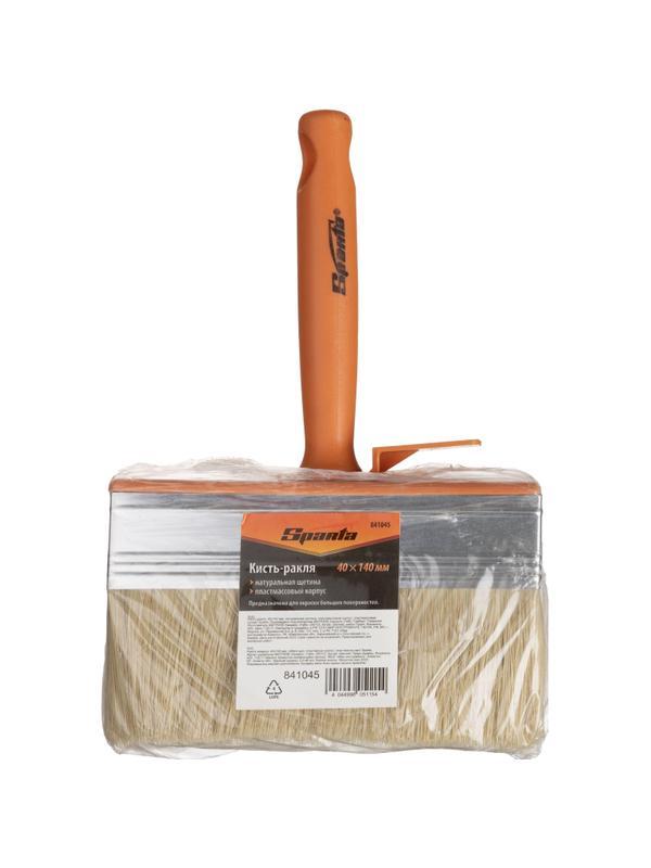 Кисть ракля, 40х140 мм,натур.щетина, пласт.ручка//Sparta(841045)