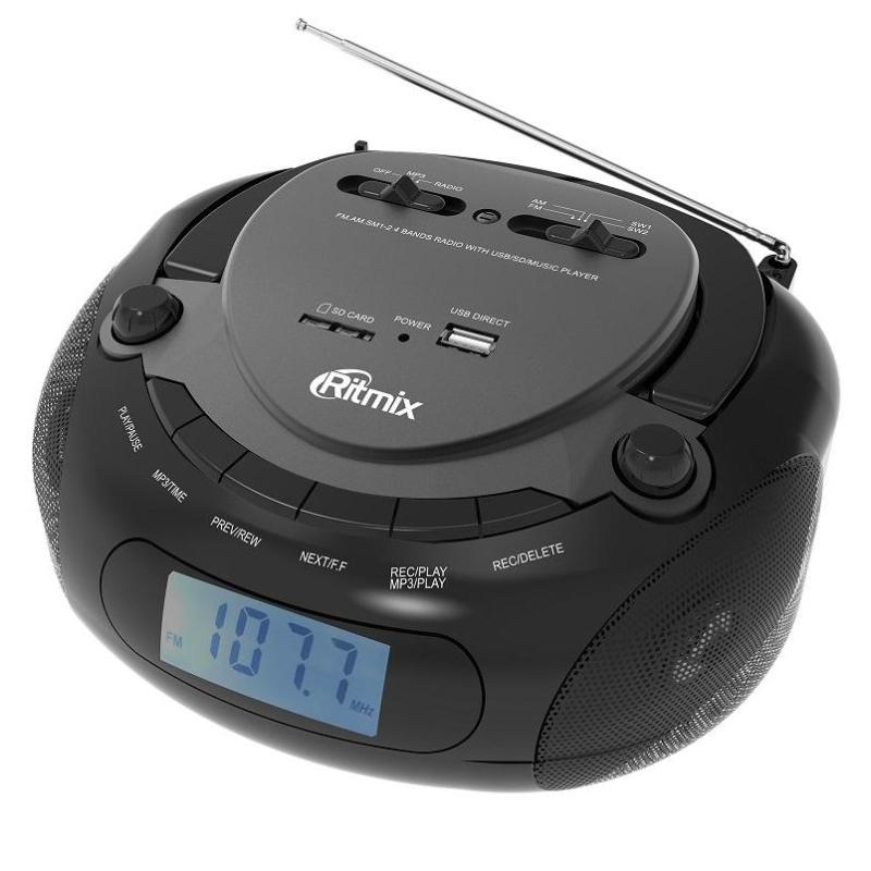 Магнитола Ritmix RBB-030BT Black