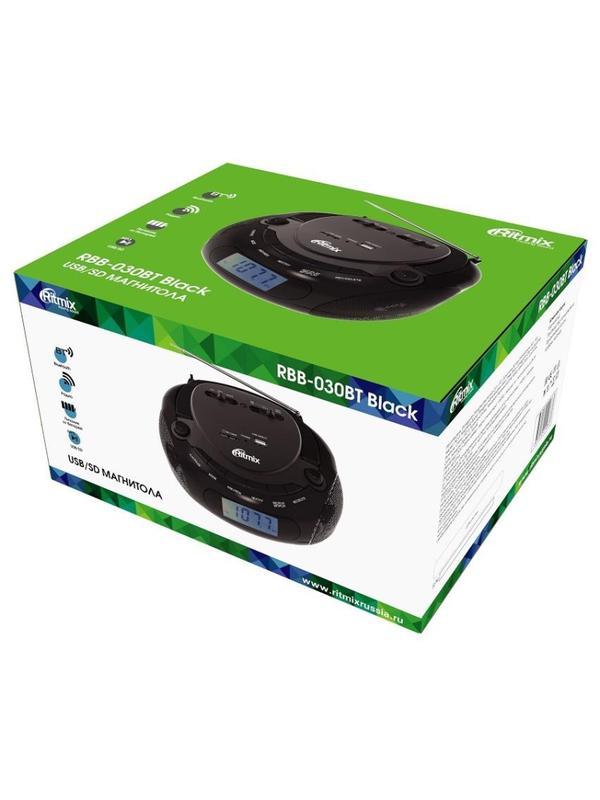 Магнитола Ritmix RBB-030BT Black