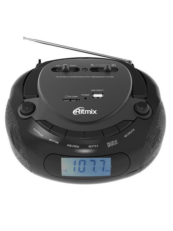 Магнитола Ritmix RBB-030BT Black