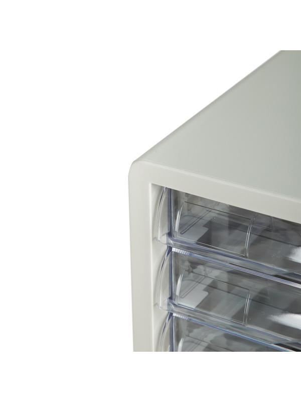 Бокс с выдвижными лотками Deli E9775, 5 выдвижн лотков серый