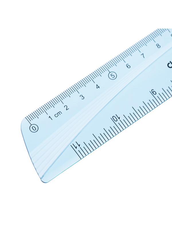 Набор чертежный Deli EH13 большой:лин 30см,угольн 19и13см,трансп 12см,голуб