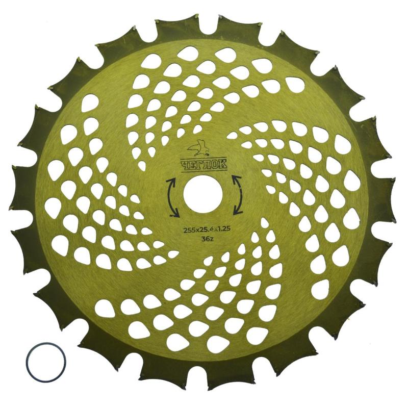 Диск Чеглок для триммера 255х25.4х36 Двусторонний Gold, (50) 16-02-453