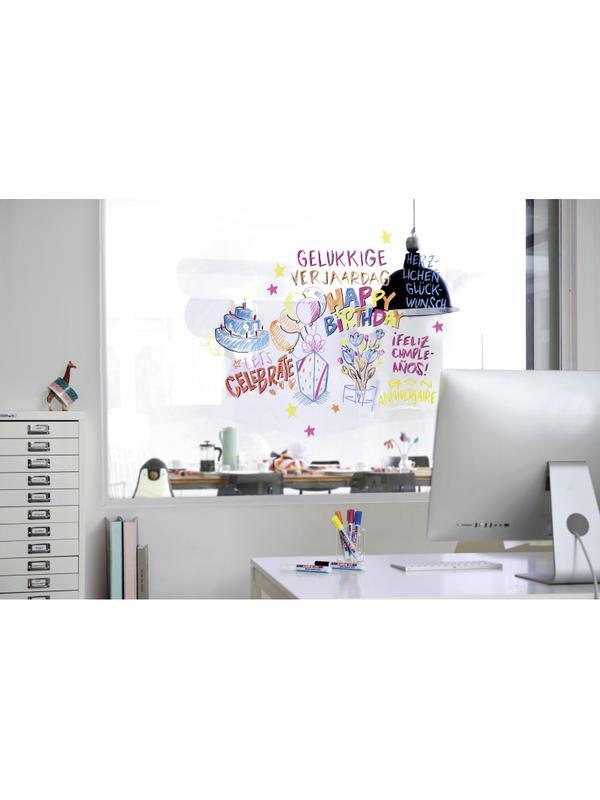 Маркер для стеклянных досок EDDING E-95/009 розовый 1,5-3мм круг.наконечник