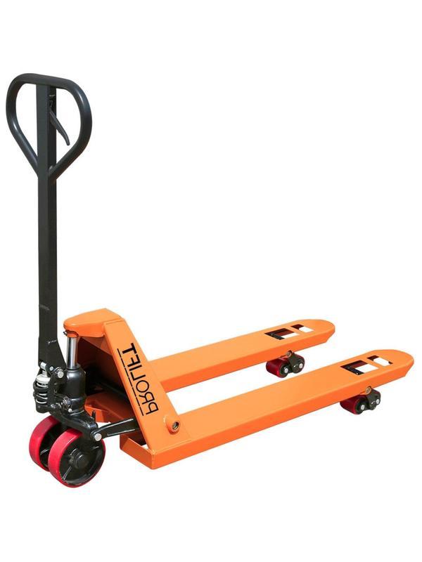 Тележка гидравлическая 2500кг,1150х550,пол.кол,DF 25-1150x550-P/P-Y