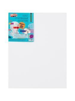 Холст на картоне Комус Арт Студия 35х45см,100% хлопок,мелкое зерно,280г/м2